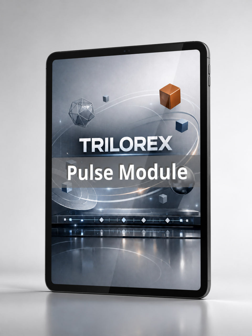 Trilorex Pulse Module displayed on a tablet with a gray background